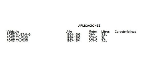 Repuesto Fuel Injection Ford Taurus 1989 3 Tomco Foto 4