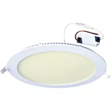 Panel Plafon Led 18w Fria Calida Embutir Redondo Interior Color Luz Cálida (amarilla)