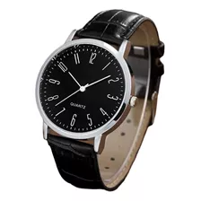 Reloj Pulsera Cuarzo Hombre Black + Pulseras