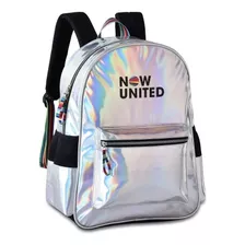 Mochila Now United Holográfica Juvenil Original Lançamento