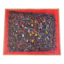 Quadro Antonio Bandeira Night In Rede Ost 50x60cm Paris 1964