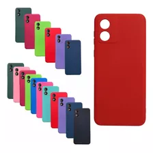 Funda Motorola Moto E13 Silicona Protector Exclusivo + Glass