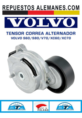 Tensor Correa Alternador Volvo S60 V70 Xc60 Xc70 D3 D4 D5 Foto 3