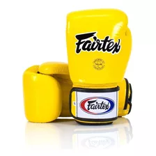 Luva De Boxe E Muay Thai Couro Fairtex Amarelo