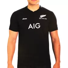 Camiseta Rugby All Blacks Entrenamiento Juego Reforzada