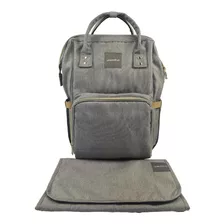 Mochila Con Cambiador Wondrus Bebé Gris