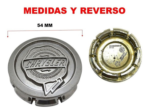 Kit De 4 Centros De Rin Chrysler Town \u0026 Country 08-10 54 Mm Foto 4