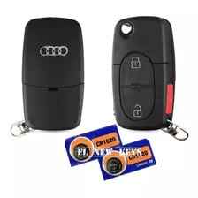 Carcasa Llave Audi 2 Botones + Pilas Cr1620 A4 A3 Tt 97 A 05