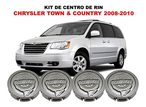 Kit De 4 Centros De Rin Chrysler Town \u0026 Country 08-10 54 Mm Foto 2