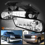 Fits 2000-2006 Gmc Yukon Xl Clear Headlights+bumper Lamp Kg1