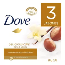 Jabon Dove Delicious Care Karite Vainilla X 3und X 90g