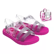 Sandália Grendene Kids Barbie Sweet + Bag 22955 Original