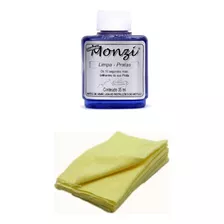 Kit Monzi Limpa Prata 35ml + 6 Flanela Magica Limpeza