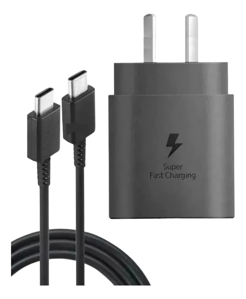 Cargador Samsung A56 Original Carga Rápida 25w Tipo C Negro