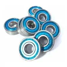 8 Rolamentos Para Skate Spinner Cnc 608 Abec 7 Azul Speed