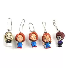 5 Llaveros Figuras De Chucky, Tiffanny Y Glen. 6 Cms. Terror