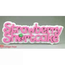 Strawberry Shortcake Logo Rosa - Moranguinho - Decoração 