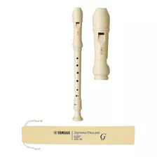 Flauta Yamaha Doce Germânica Soprano Yrs-23g Com Capa