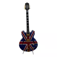 Guitarra Miniatura EpiPhone Sheraton Union Jack, Noel Oasis