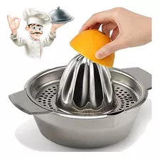 Espremedor De Frutas Manual P/suco Limão Laranja Em Aço Inox