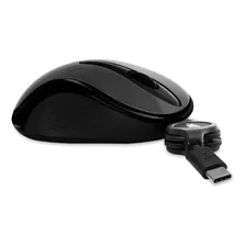 Mouse Retractil Usb Tipo C Maxell Compatible Mac Pc Original Color Negro