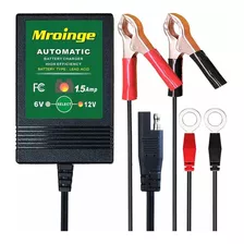 Mroinge 6v / 12v 1.5a Cargador/mantenedor De Batería Complet