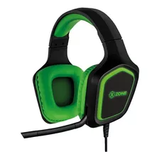 Headset Gamer Led Com Suporte Preto E Verde Xzone Ghs-02