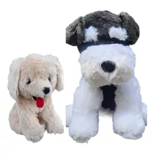 Perro Peluche Schnauzer+cachorro Golden Animales Amufun