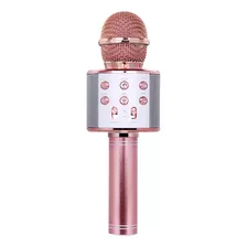 Hopemob Microfono Inalambrico Karaoke Bocina Bluetooth Mp3 Color Rosa Gold