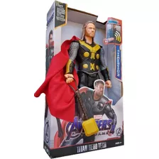 Boneco Thor 30 Cm Articulado C/luz E Som Heroes Vingadores