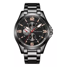 Reloj Para Hombre Mini Focus Mf0199g Mfa1501 Negro