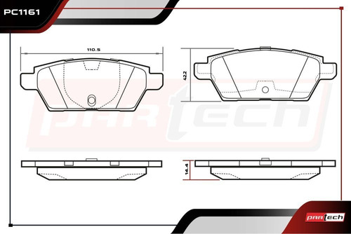 Balatas Traseras Ford Fusion 3.5l 2010 Foto 2