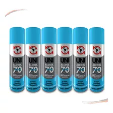 Álcool Aerossol 70 Spray Higienizador 300ml C/ 6 Un 
