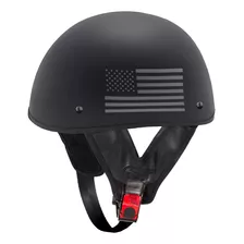 Casco Para Moto Fulmer Adult Short Talla Xl Color Negro 1783