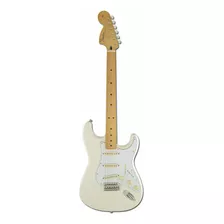 Guitarra Elétrica Fender Artist Jimi Hendrix Stratocaster De Amieiro Olympic White Uretano Brilhante Com Diapasão De Bordo