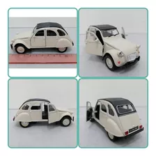 Auto Citroen 2cv, Welly, Escala 1/32, 12cms Largo. 