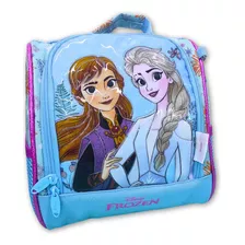 Lancheira Escolar Térmica Infantil Frozen Cor Azul