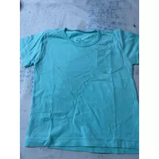 Remera Talle 2 Años Pioppa Verde Agua Manga Corta