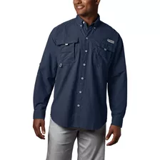 Camisa Hombre Bahama Ii Azul Oscuro Columbia