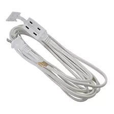 12 ft 3-outlet Cable De Extensión De Alimentación Blanco 16 