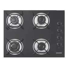 Cooktop A Gás Tramontina Brasil 4gg 55 Vidro Temperado Pret Cor Preto 127v/220v