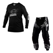 Conjunto Kit Trilha Insane In Black Calça E Camisa Off Road