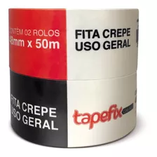 20 Rl. Fita Crepe Pintura Proteção 48x50m Adere Br Uso Geral