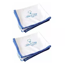 Moda Camarero Microfibra De Vidrio Paño De Pulido (2 Pack) 2