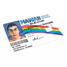 Sticker Tarjeta Banco Licencia Acabado Holográfico Mclovin