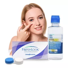 Pupilentes Freshlook Colorblends Graduados + Solución 60ml