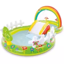 Piscina Com Escorregador Playground Meu Jardim 450l - Intex