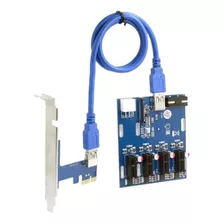 Multiplicador Pci-e 1 X 4 Slots X1 Rig Mineração Premium+