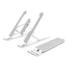 Base Apoyo Soporte Plegable Para Notebook Macbook Tablet P1 Color Blanco