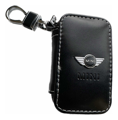 Funda Para Llave De Auto Mini Cooper En Vinipiel Logo Metal Foto 5